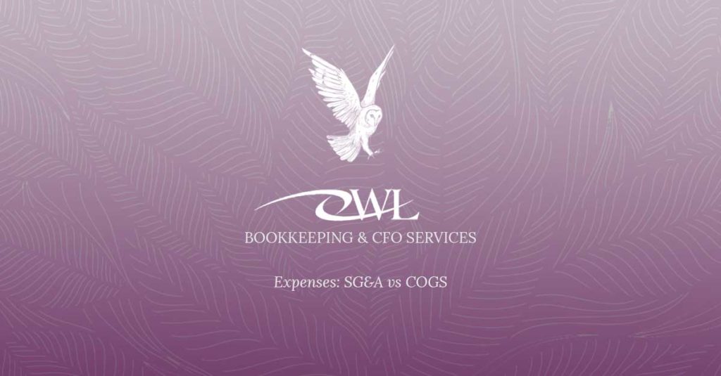 Expenses SGA vs COGS